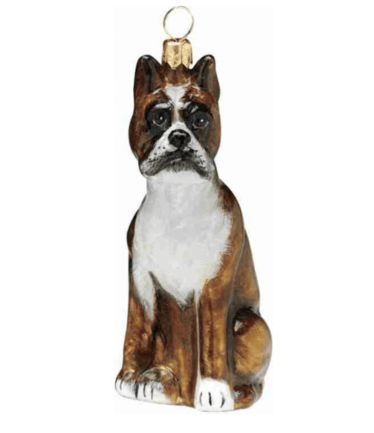 Dog Ornaments Gifts Boxer Sitting
