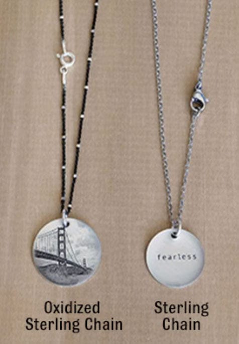 Everyday Artifacts Chains 16" Oxidized Sterling Chain