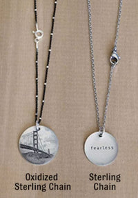 Everyday Artifacts Chains 18" Oxidized Sterling Chain