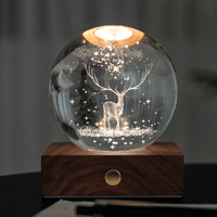 Gingko Gifts 3D Stag Crystal Light