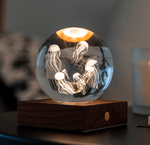 Gingko Gifts Crystal 3D Jellyfish Light
