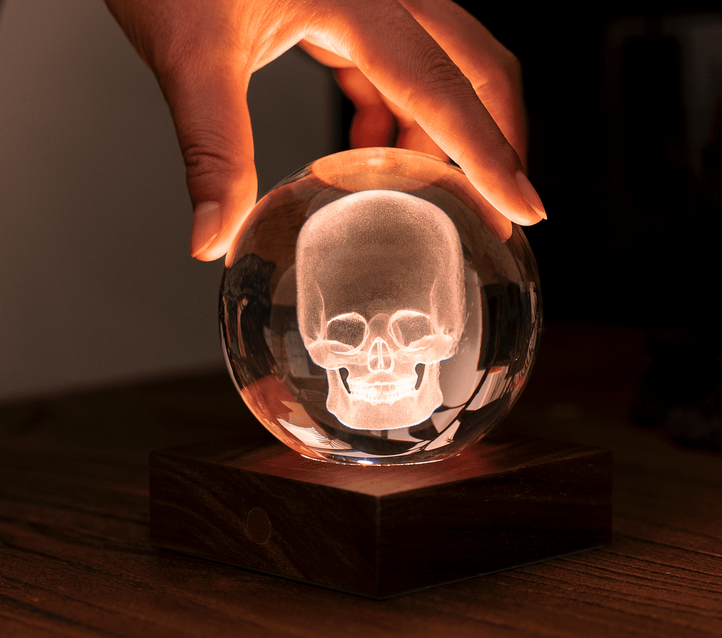 Gingko Gifts Crystal Skull 3D Light