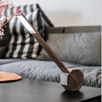 Gingko Gifts Octagon Walnut Portable Desk Light