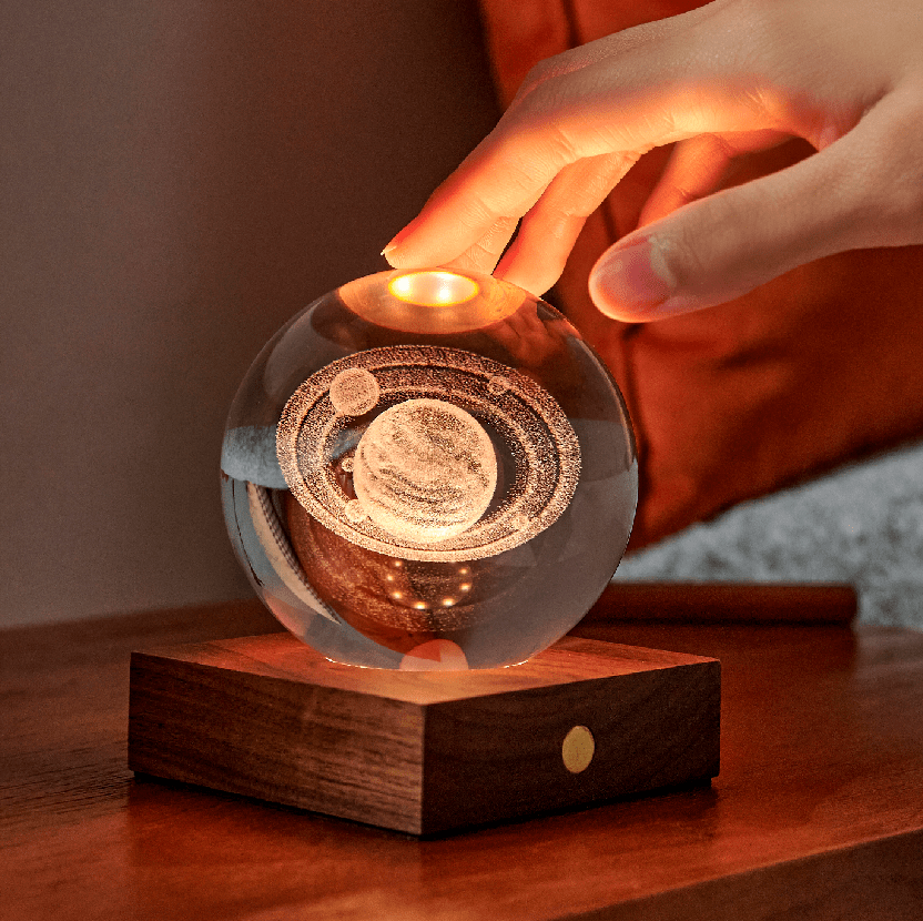 Gingko Gifts Saturn 3D Crystal Light