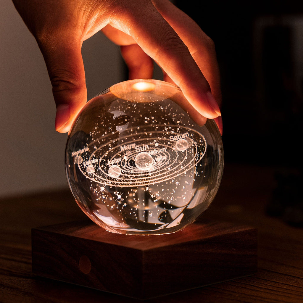 Gingko Gifts Solar System 3D Crystal Light