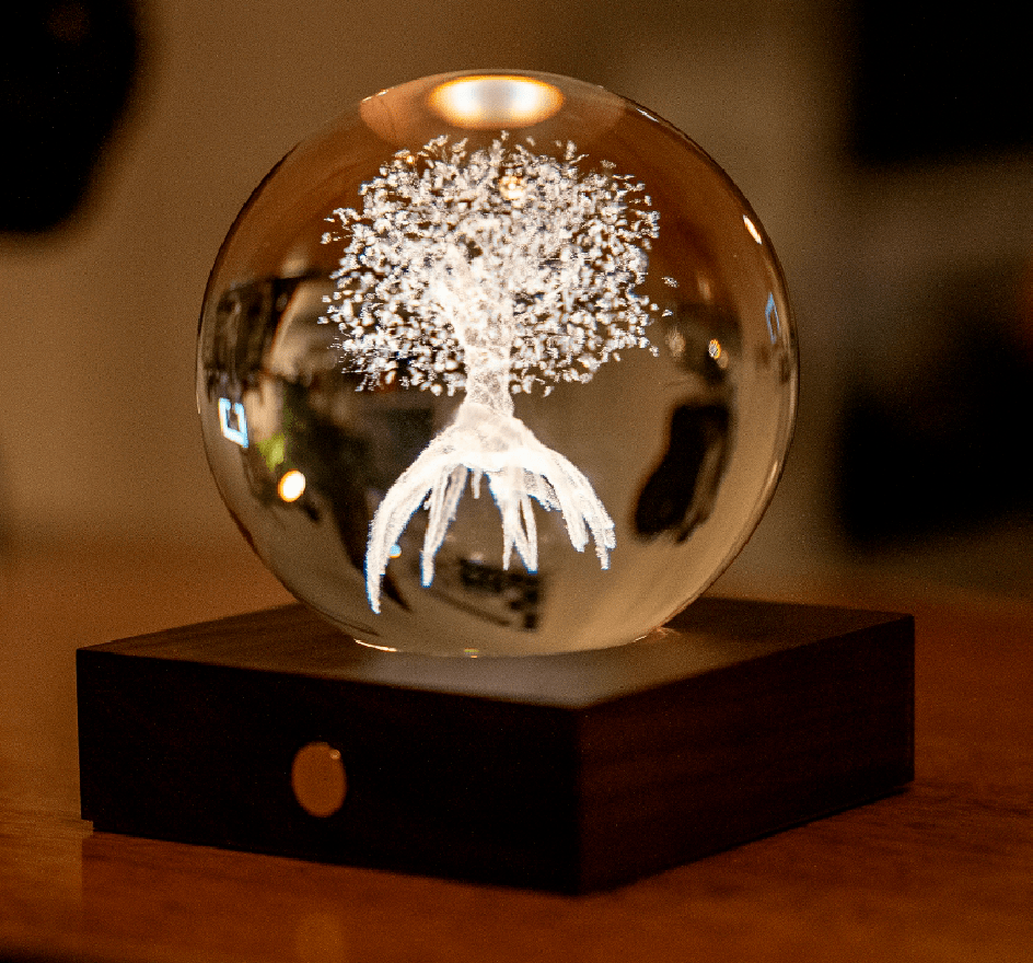 Gingko Gifts Tree of Life 3D Crystal Light