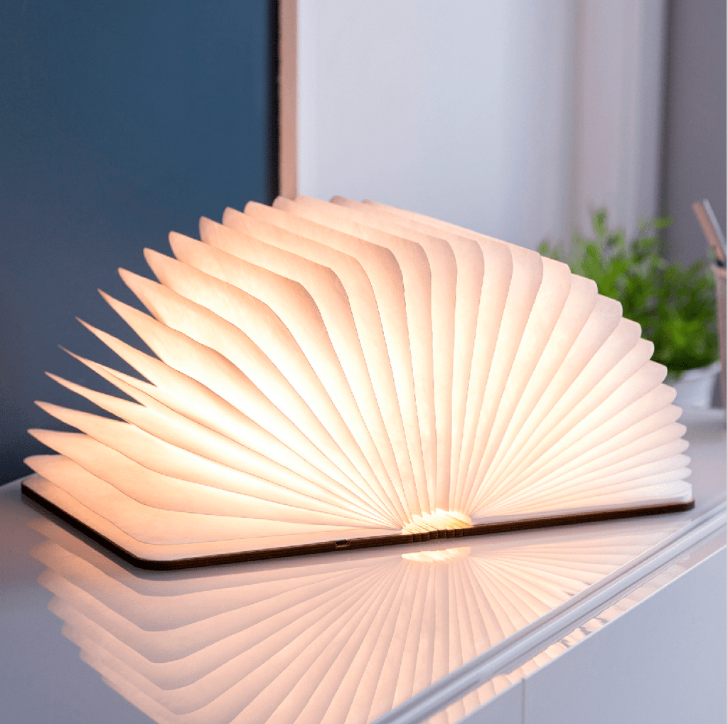 Gingko Gifts Walnut Large Smart Book Light
