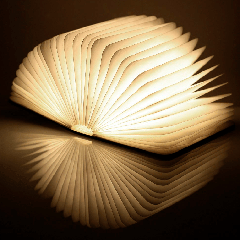 Gingko Gifts Walnut Large Smart Book Light