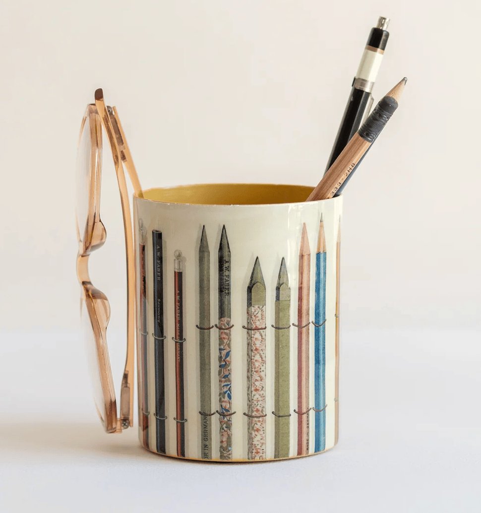 Home Accents Gifts Pencil Enamel Desk Holder