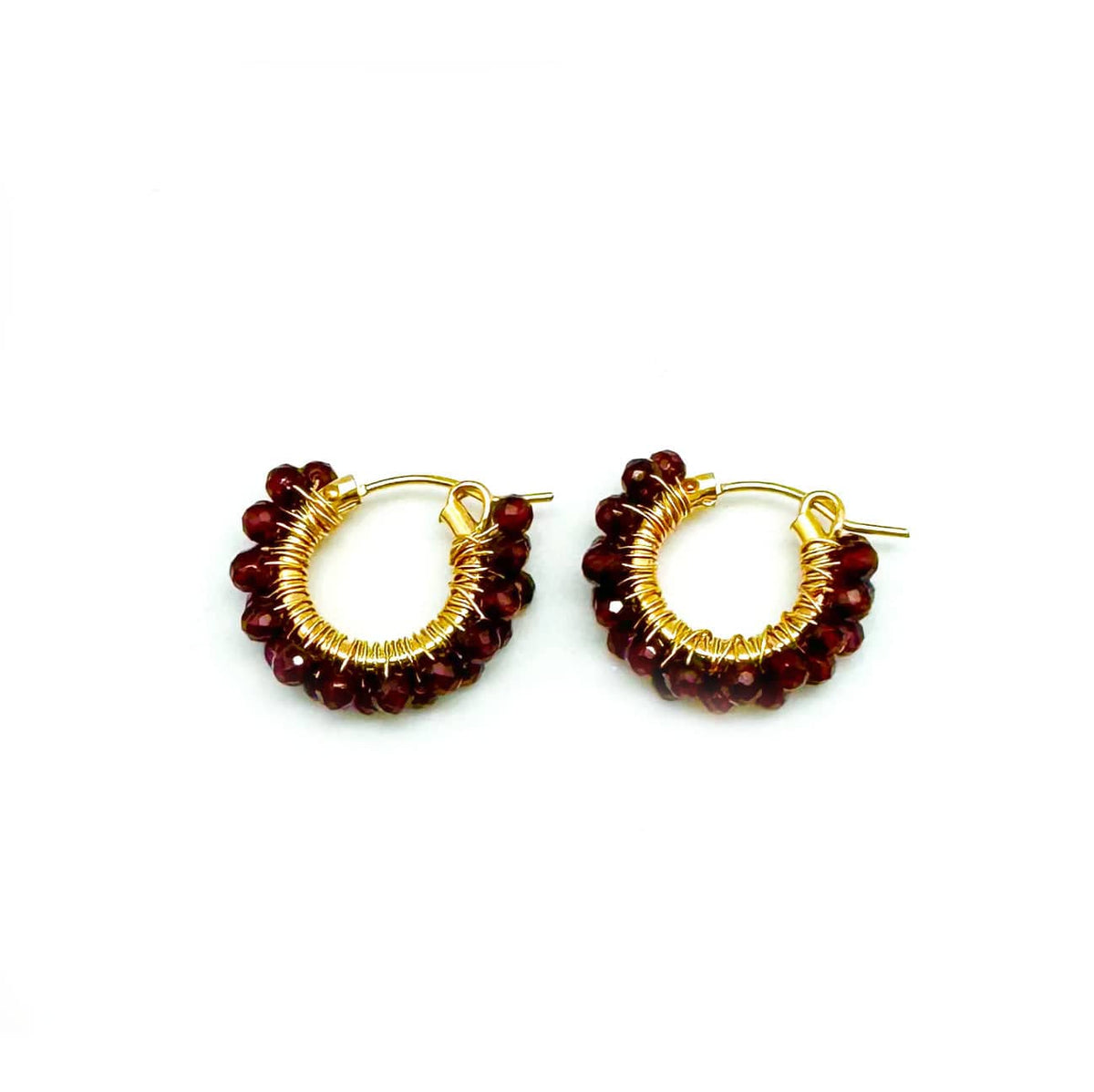 In2Design Earrings Garnet Large Diddi Earrings
