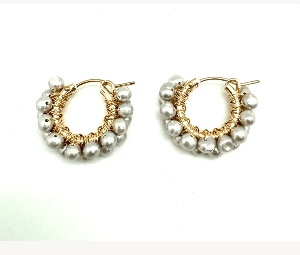 In2Design Earrings White Pearl Large Diddi Earrings