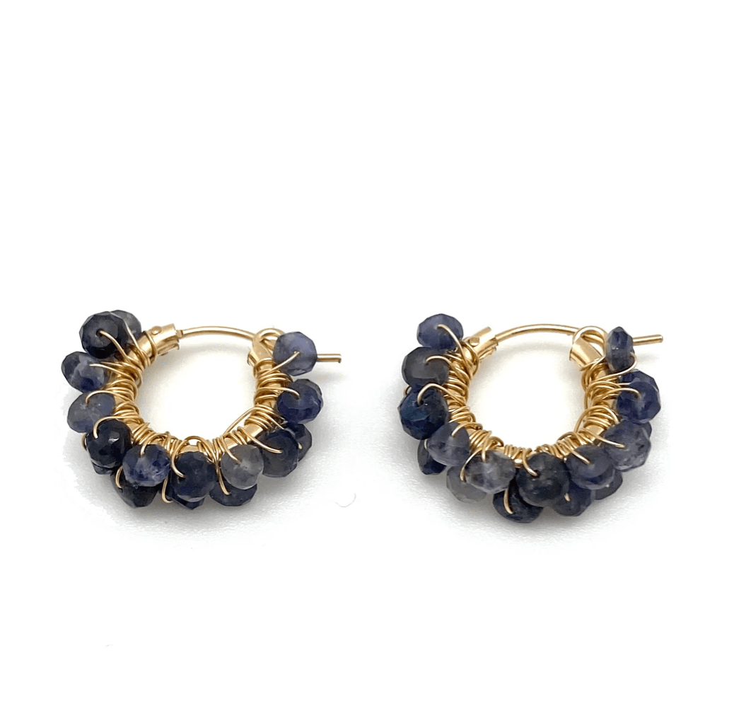 In2Design Earrings Sapphire Large Diddi Earrings