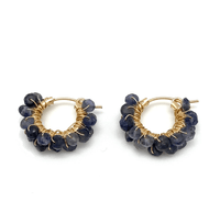In2Design Earrings Sapphire Large Diddi Earrings