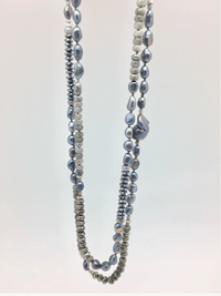 in2Design Necklaces Pearl, Pyrite, Hematite, Labradorite necklace