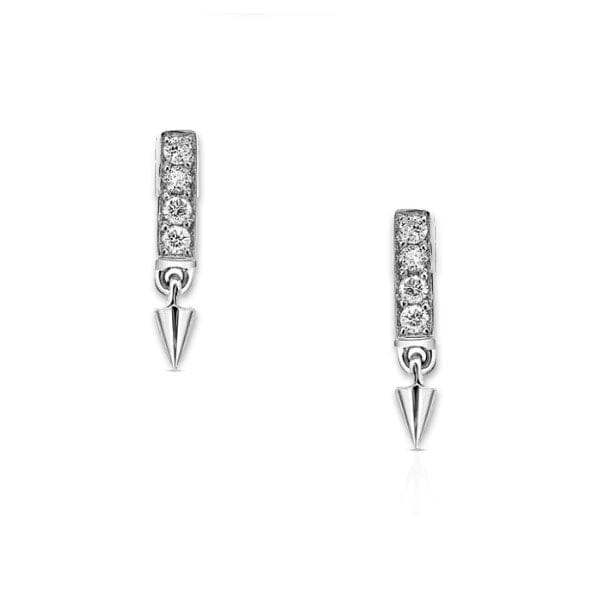 Irthly Earrings .10ct Diamond 14k Earrings