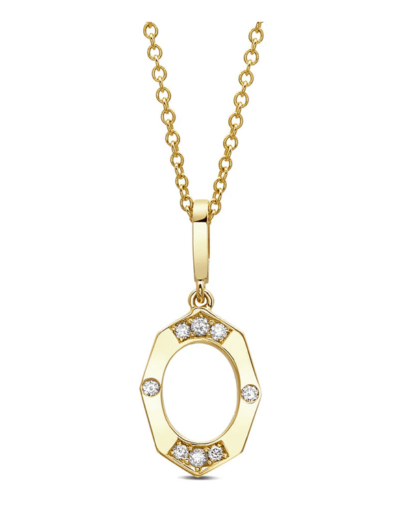 Irthly Earrings 14K Affinity .05ct  Diamond Pendant
