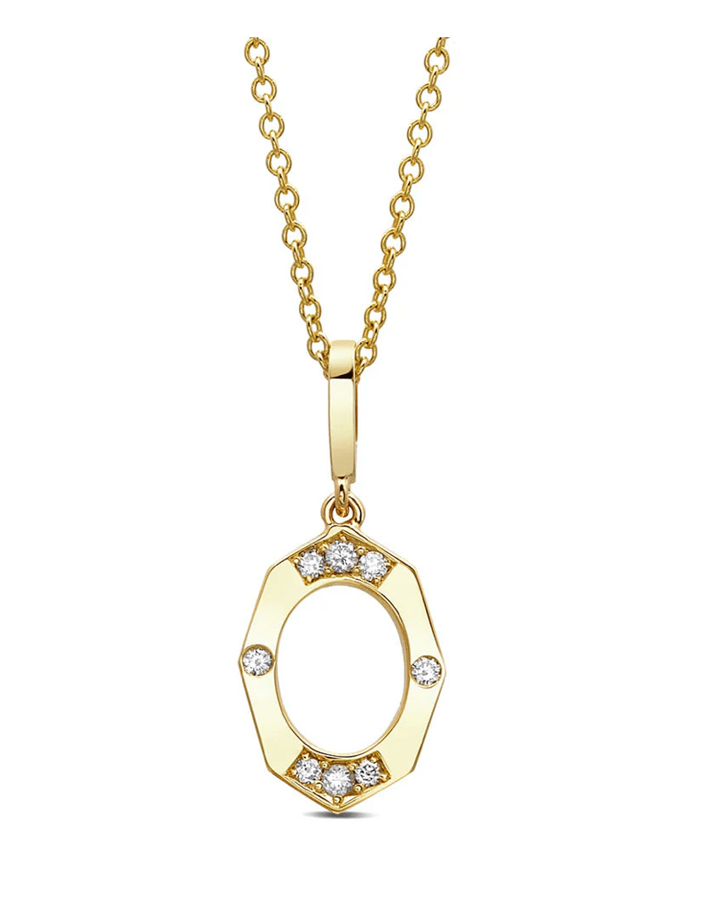 Irthly Earrings 14K Affinity .05ct  Diamond Pendant