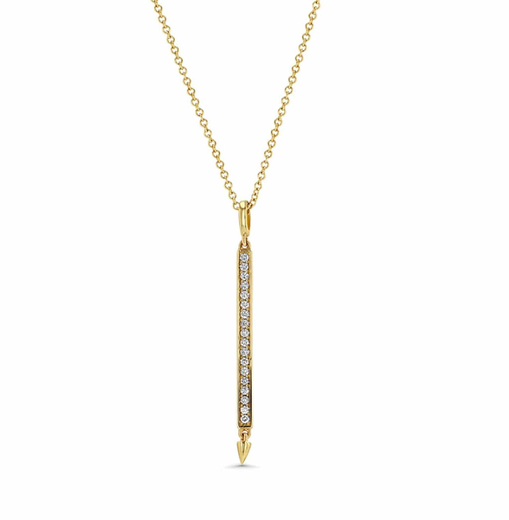 Irthly Necklaces .18ct Diamond 14K Grounding Pendant