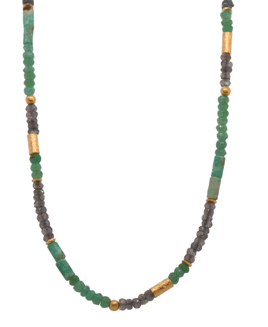 Joyla Bracelets Chyrosoprase Labradorite Vermeil Necklace