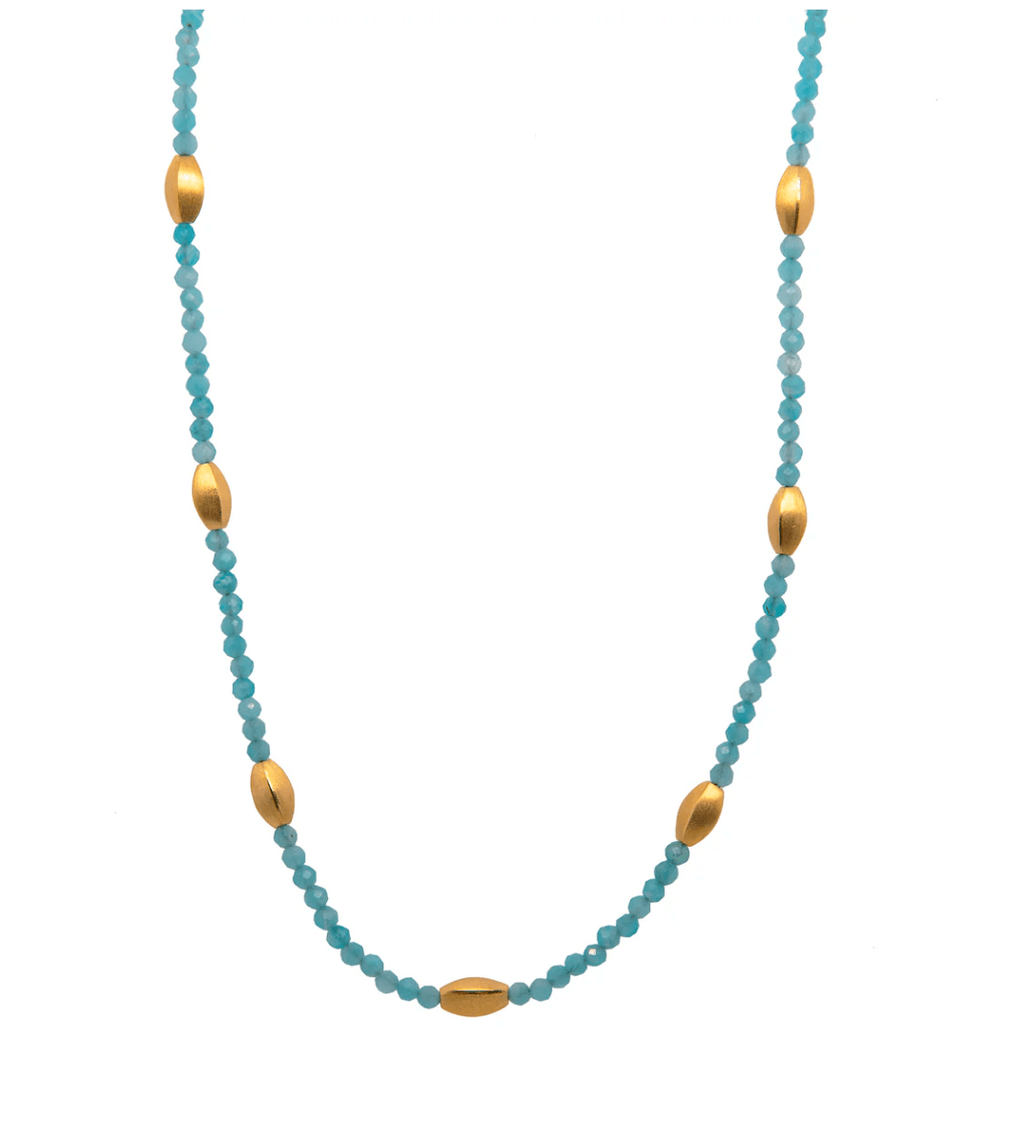 Joyla Necklaces Amazonite 24k Vermeil  Nk