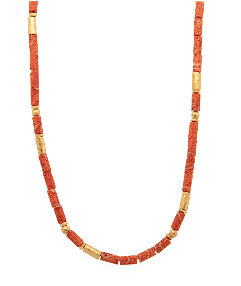 Joyla Necklaces Coral & Vermeil Necklace