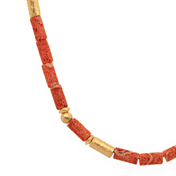 Joyla Necklaces Coral & Vermeil Necklace