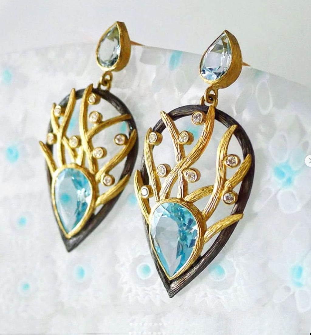 Laurie Kaiser Earrings Tousled Vines Earrings