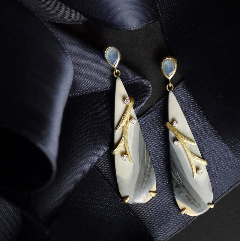 Laurie Kaiser Earrings Vines Wrapped Earrings