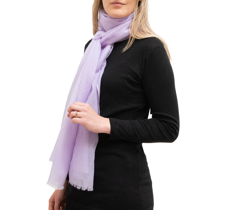 Lilac Cashmere Scarf