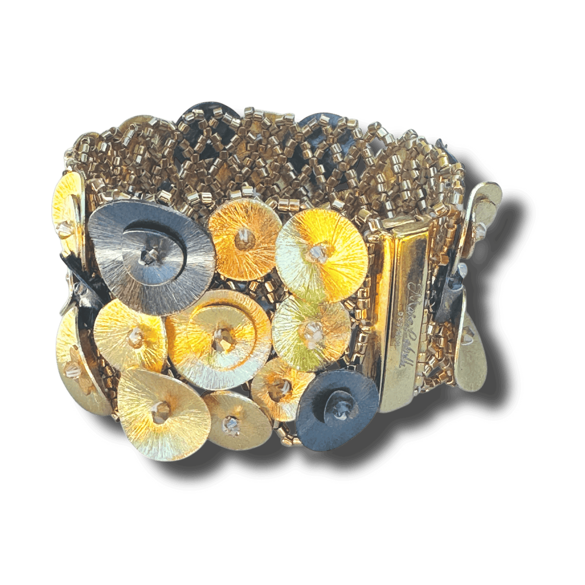 Mara Labell Bracelets Fleur Mixed Metal Cuff