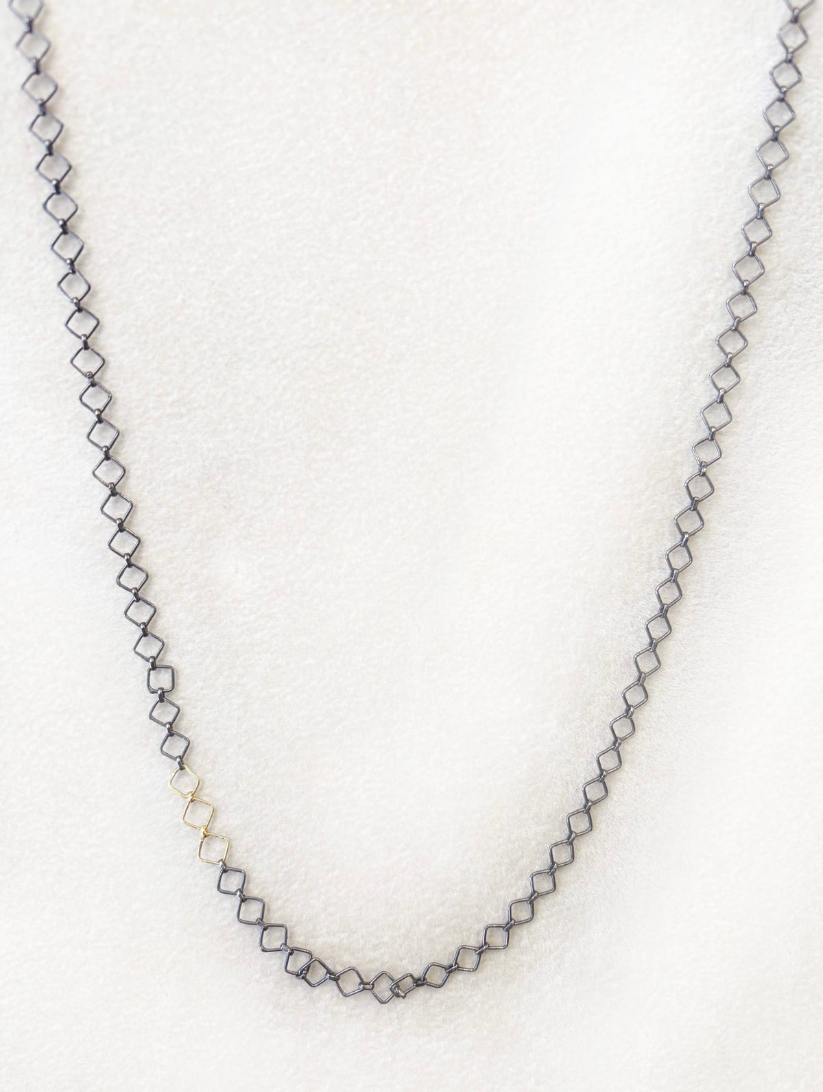 Mara Labell Necklaces 34" Edge & Elegance 18k/Sterling Chain