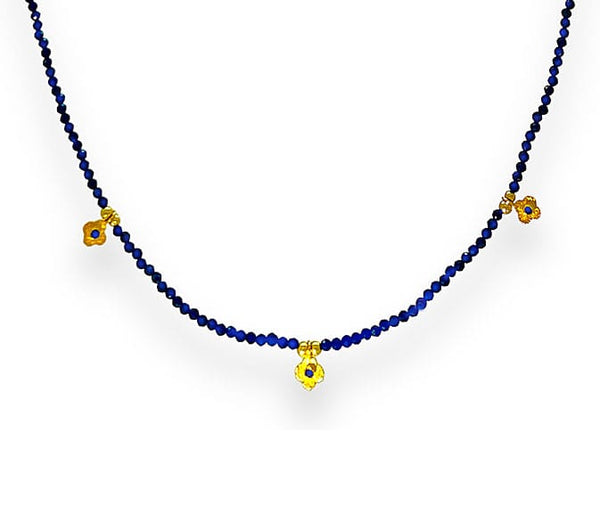 Mara Labell Necklaces Blue Sapphire & 18k Necklace
