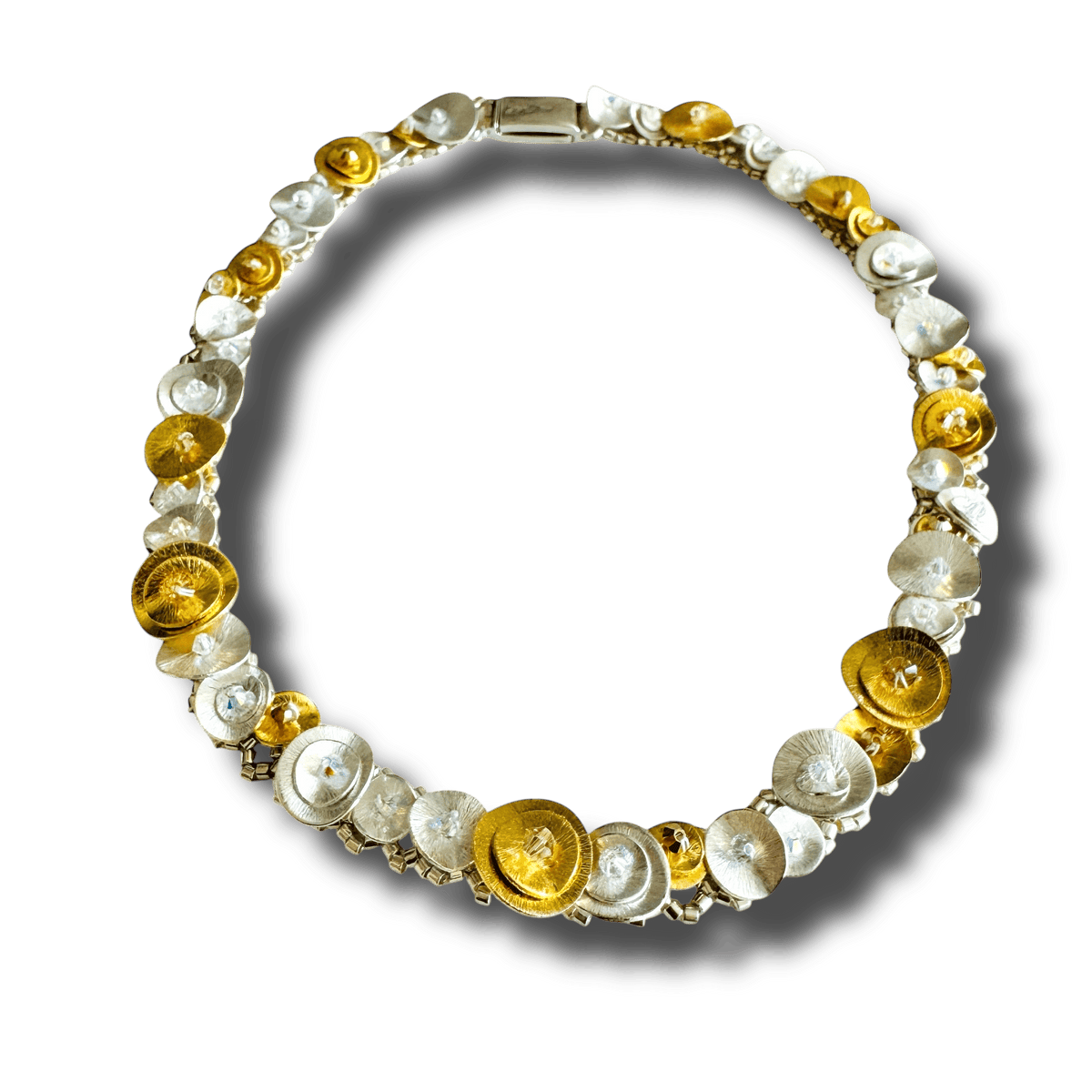 Mara Labell Necklaces Fleur Skinny Vermeil /Sterling Necklace