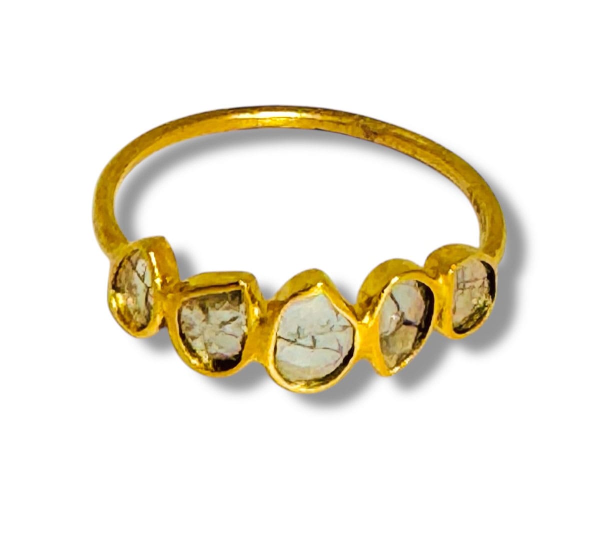 Mara Labell Rings .45ct Diamond Five Slice 18k Ring