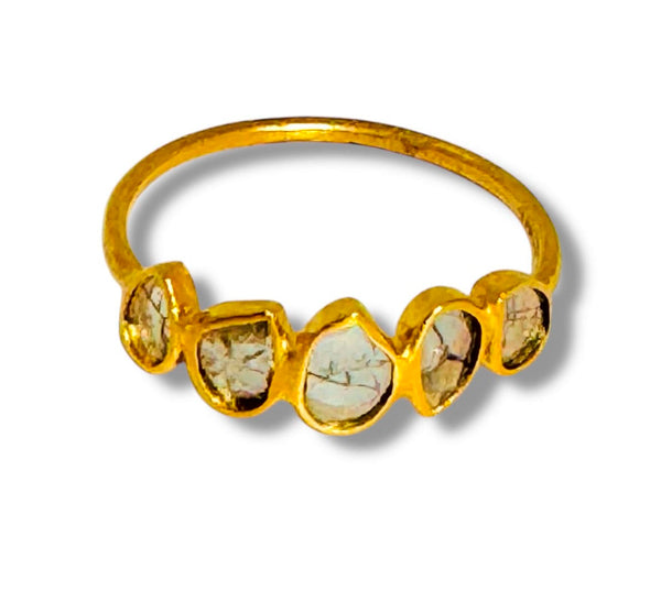 Mara Labell Rings .45ct Diamond Five Slice 18k Ring