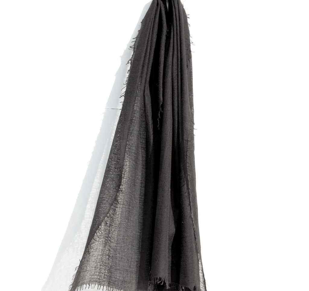 Meg Cohen Wraps & Scarves Black Cashmere Scarf