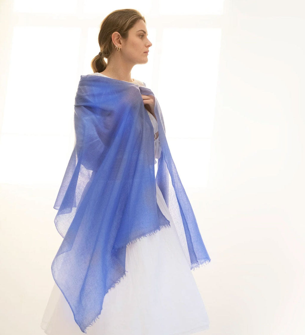 Meg Cohen Wraps & Scarves "New Blue" Cashmere Scarf