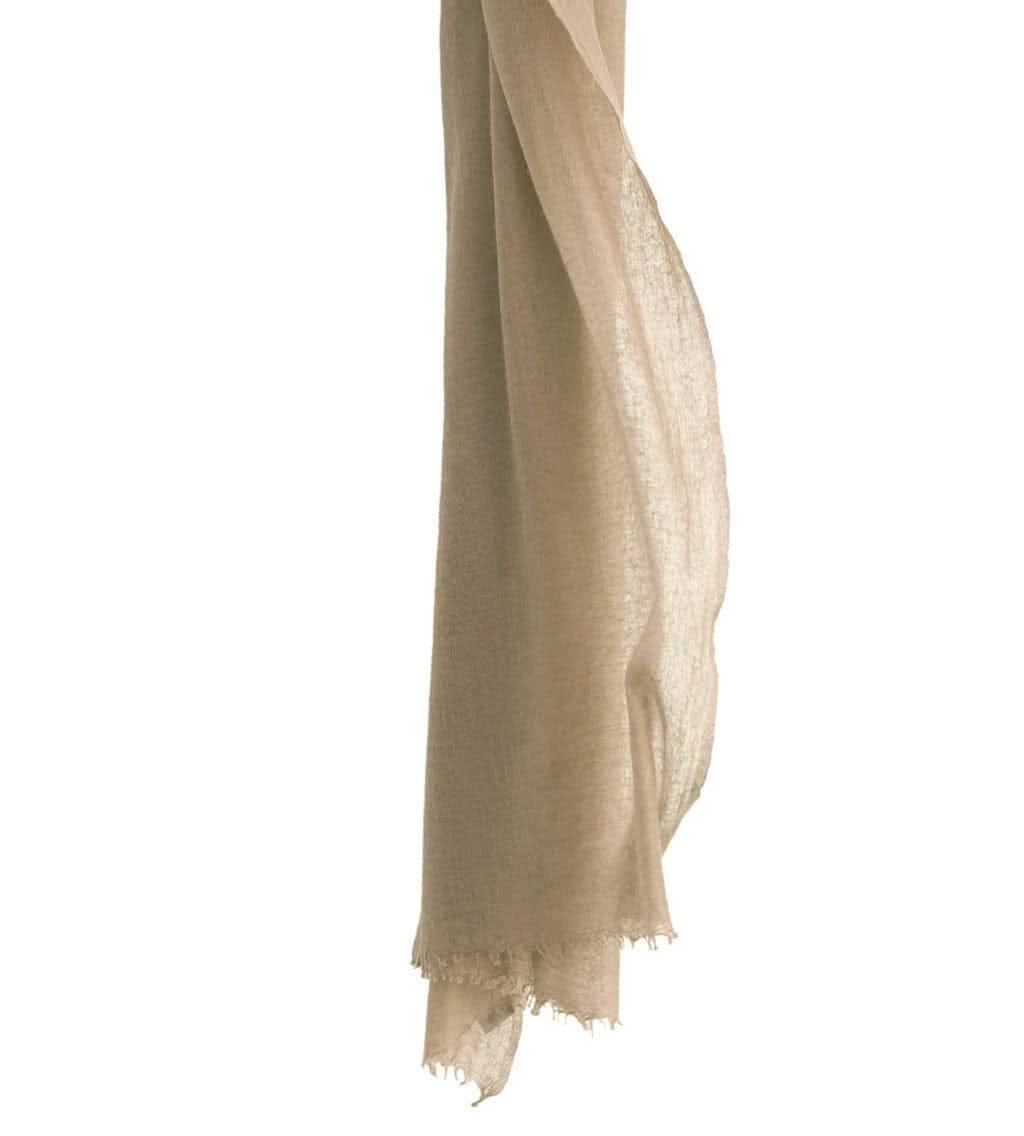 Meg Cohen Wraps & Scarves Sand Cashmere Scarf
