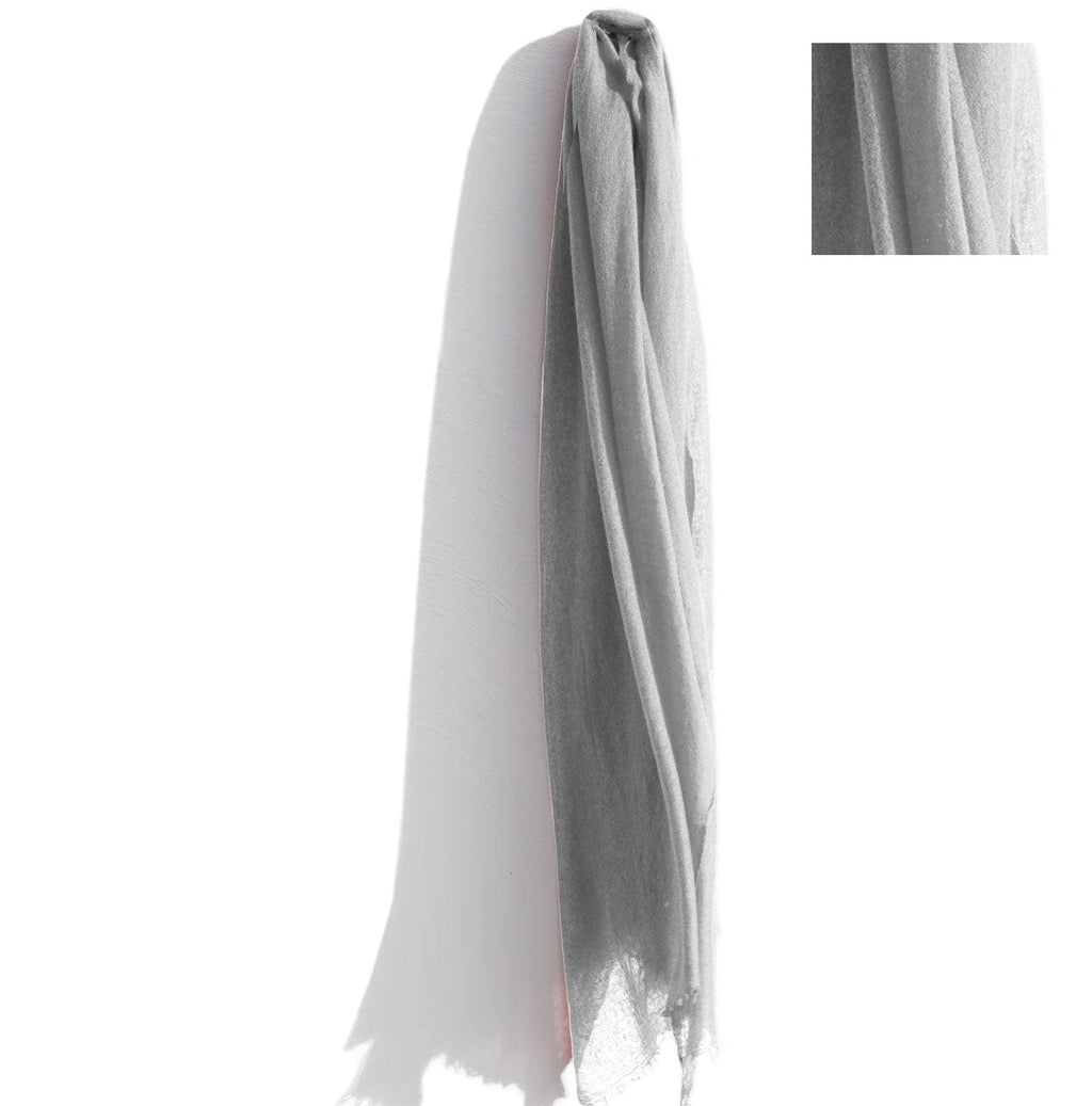 Meg Cohen Wraps & Scarves SIlver Cashmere Scarf