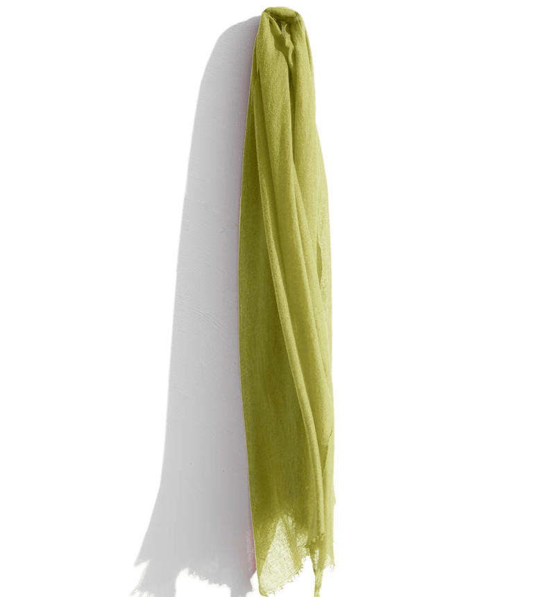 Meg Cohen Wraps & Scarves Spring Green Cashmere Scarf