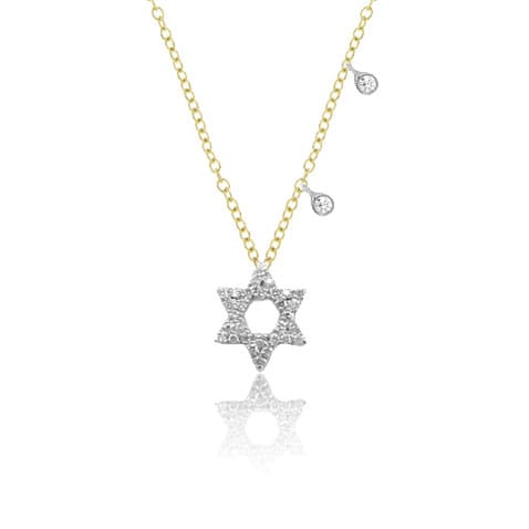 Meira T Necklaces .08 tcw Diamond Star 14k Necklace