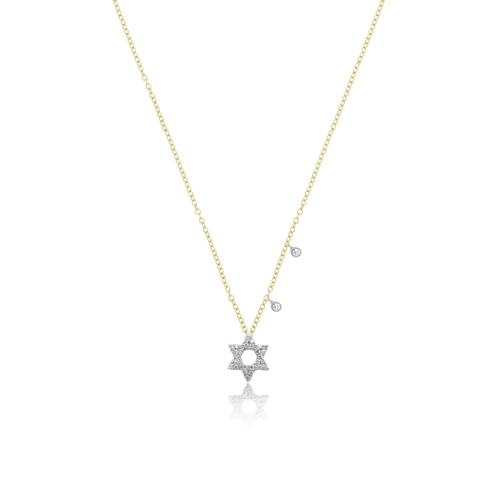 Meira T Necklaces .08 tcw Diamond Star 14k Necklace