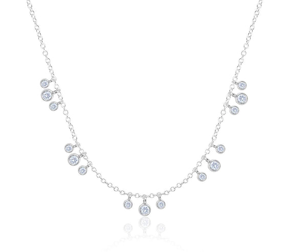 Meira T Necklaces .18ct Diamond & 14k White Gold Necklace