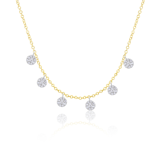 Meira T Necklaces .18tcw Diamond 14k Yellow Gold Necklace
