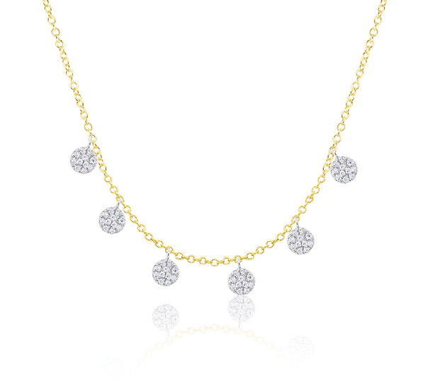 Meira T Necklaces .18tcw Diamond 14k Yellow Gold Necklace
