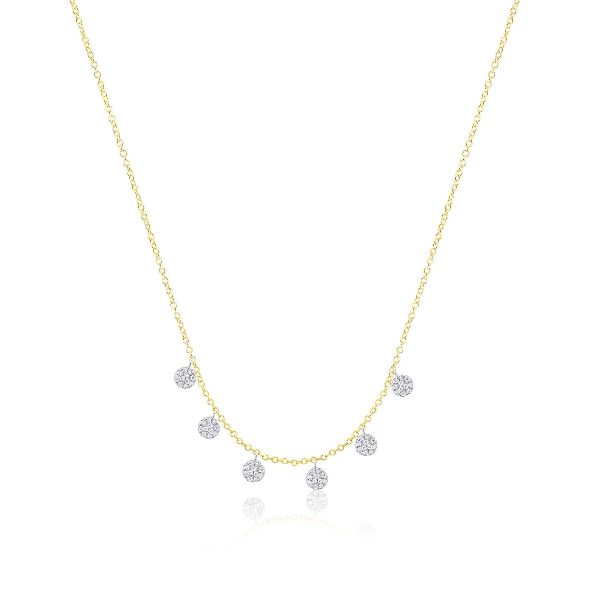 Meira T Necklaces .18tcw Diamond 14k Yellow Gold Necklace