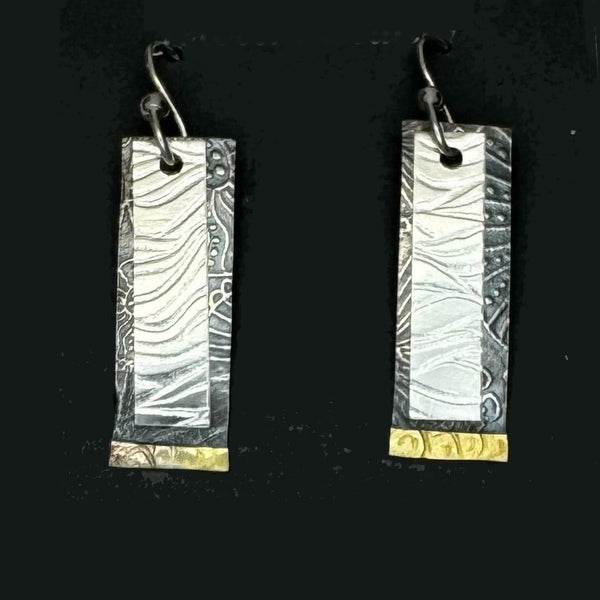 Phineas Rose Earrings Swing Gold & Silver  Earrings