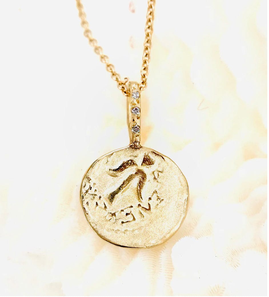 Robin Haley Necklaces Angel In Flight 14K/Dia Pend/Chain