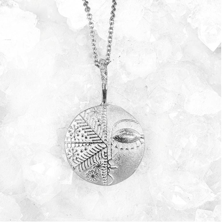 Robin Haley Necklaces "Be Still & Know" Sterling/ Diamond Necklace