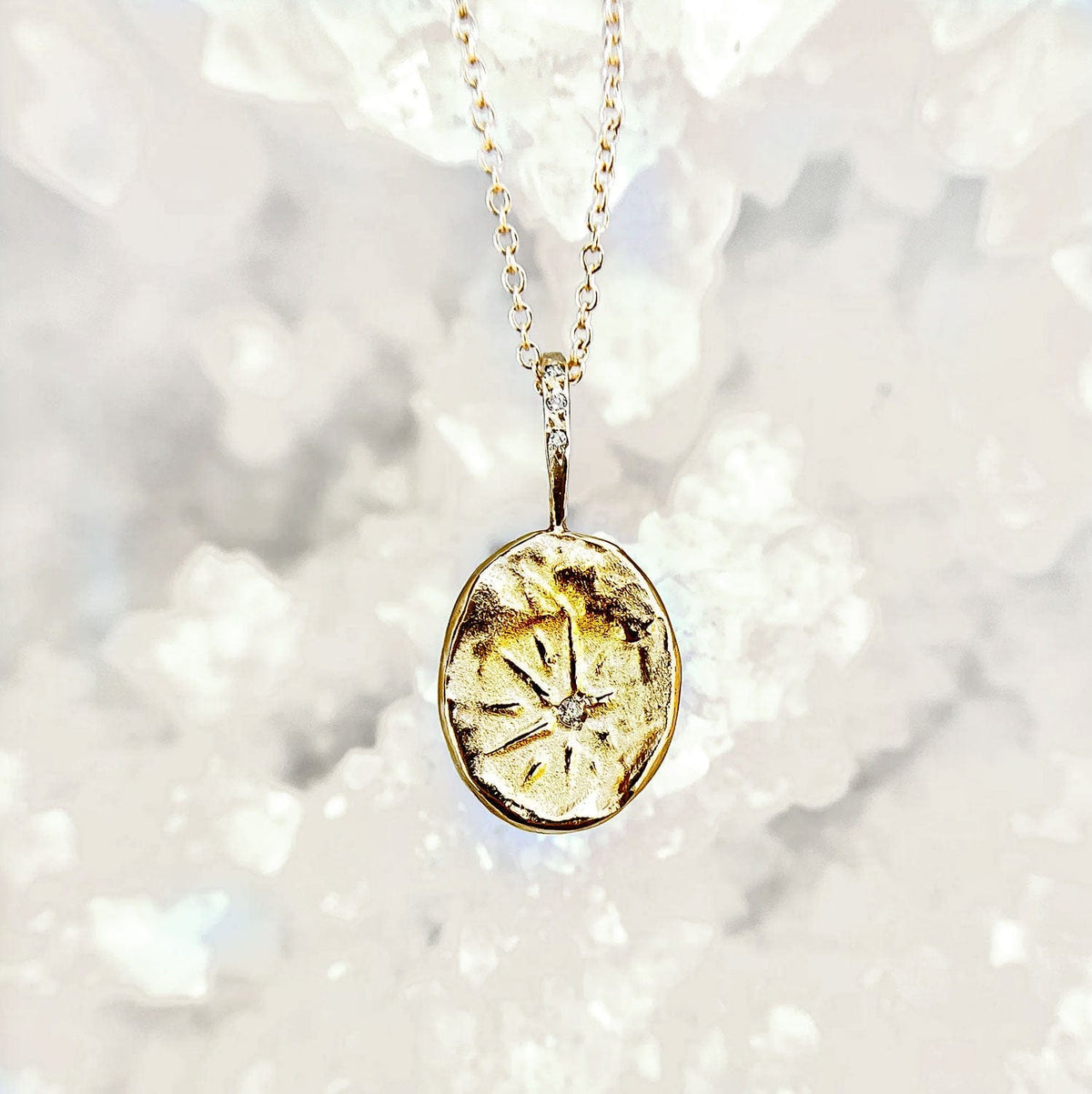Robin Haley Necklaces "Beautiful Eyes" 14K & Diamond Pendant